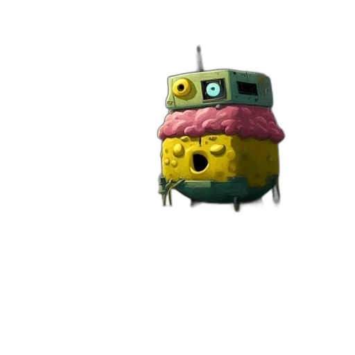 robot, hat, creature, animal transparent PNG cut-out