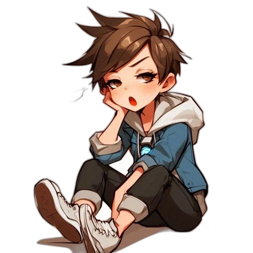jacket, staff, anime, cartoon transparent PNG cut-out