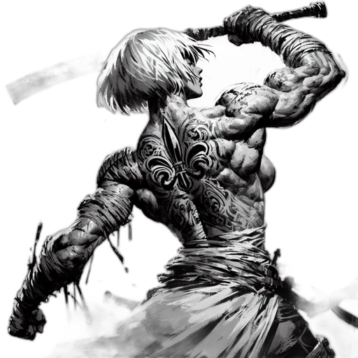 sword, weapon, creature, fantasy art transparent PNG cut-out