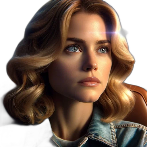 face, jacket, photorealistic, concept art transparent PNG cut-out