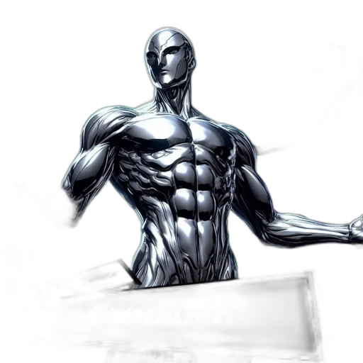 robot, concept art, comic book art, 3d render transparent PNG cut-out