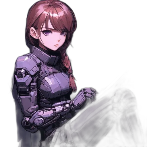 robot, weapon, face, sword transparent PNG cut-out