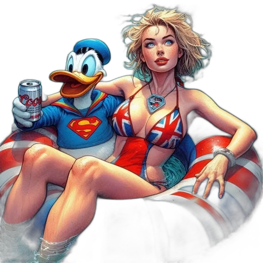 comic book art, concept art, cartoon, pixel art transparent PNG cut-out