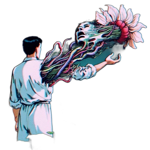flower, staff, umbrella, weapon transparent PNG cut-out