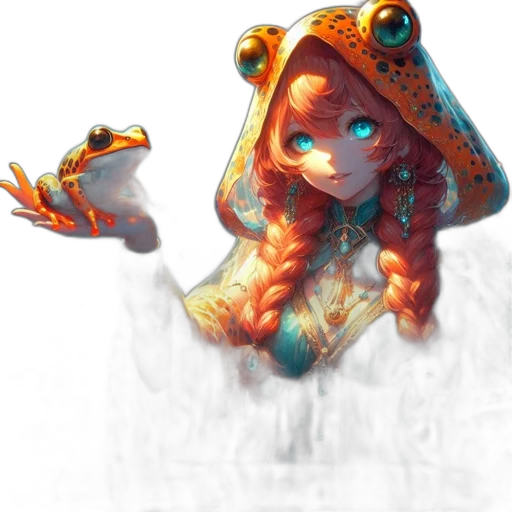 crown, staff, creature, dress transparent PNG cut-out