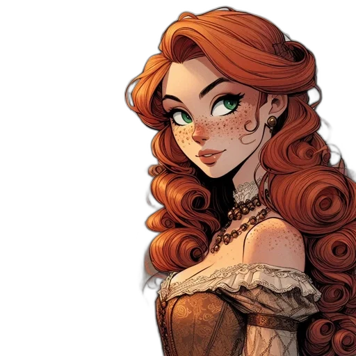 dress, crown, fantasy art, comic book art transparent PNG cut-out