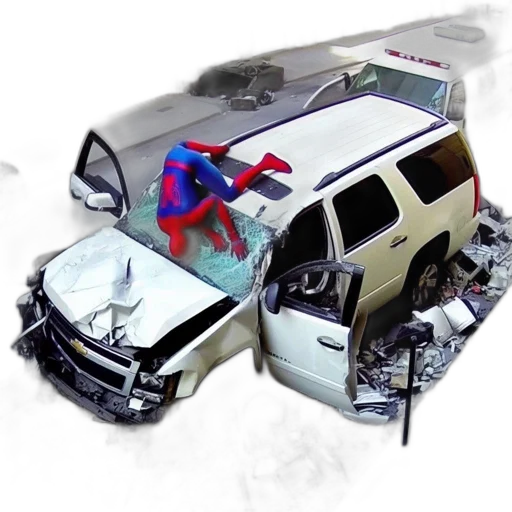 car, concept art, 3d render, comic book art transparent PNG cut-out