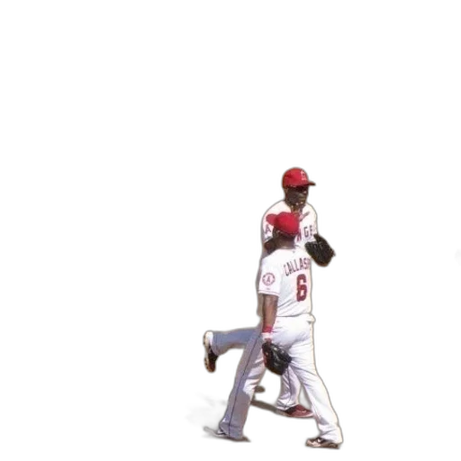 two, baseball, players, wearing transparent PNG cut-out