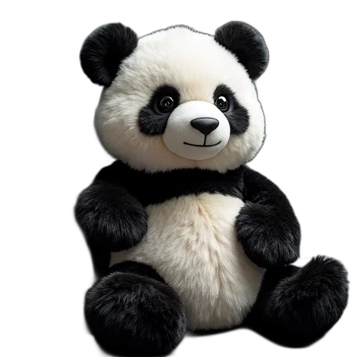 animal, 3d render, photorealistic, panda transparent PNG cut-out