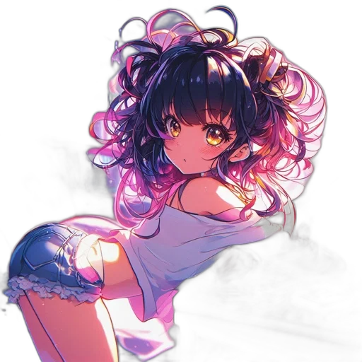 dress, hair, weapon, creature transparent PNG cut-out