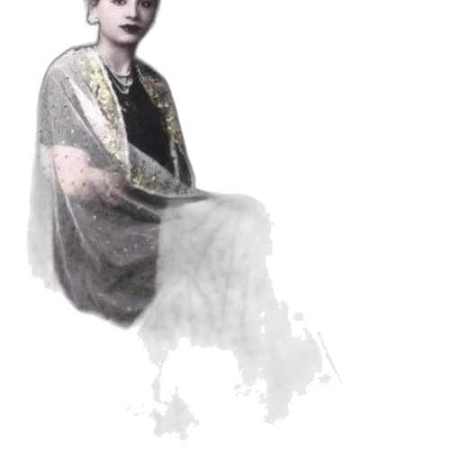 dress, jewelry, crown, staff transparent PNG cut-out