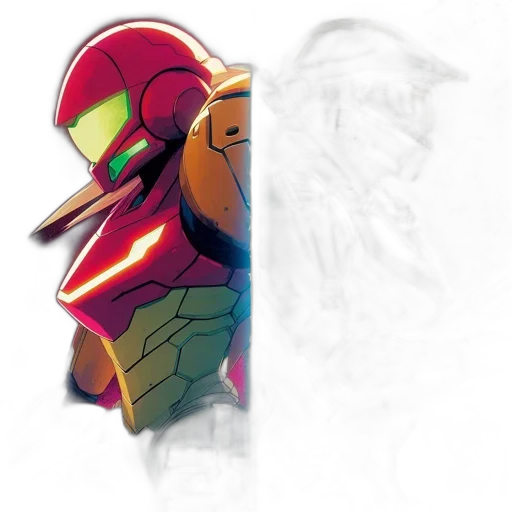 robot, face, mask, jacket transparent PNG cut-out