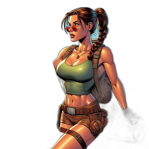 comic book art, concept art, fantasy art, pixel art transparent PNG cut-out