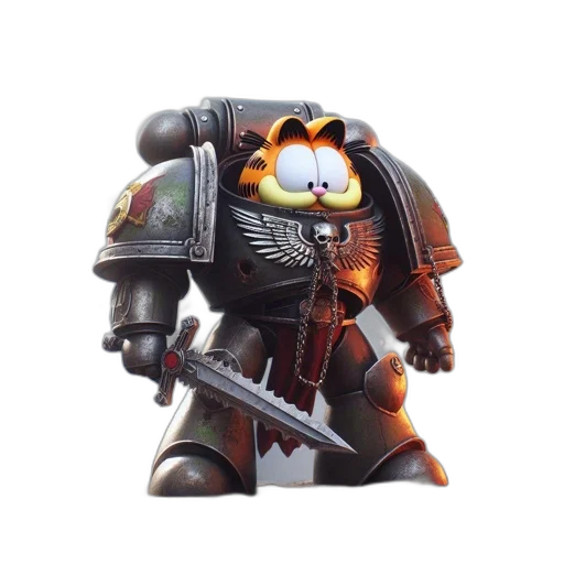 robot, weapon, concept art, 3d render transparent PNG cut-out