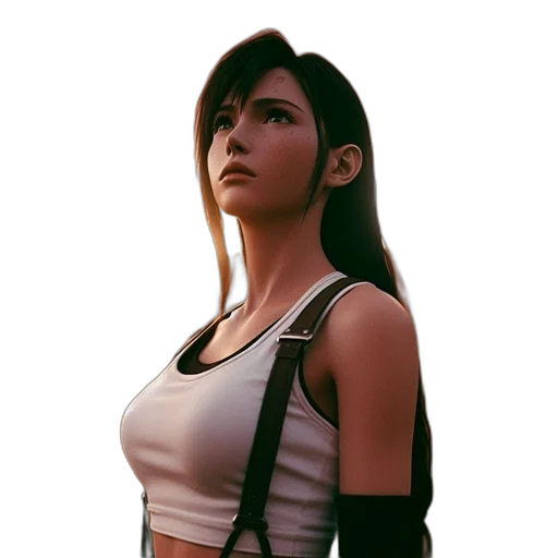 face, staff, concept art, 3d render transparent PNG cut-out