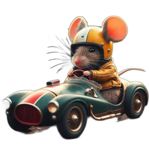 car, animal, hat, concept art transparent PNG cut-out