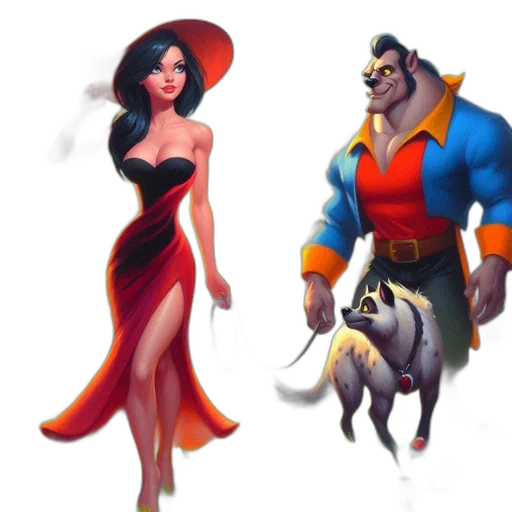 concept art, fantasy art, comic book art, 3d render transparent PNG cut-out