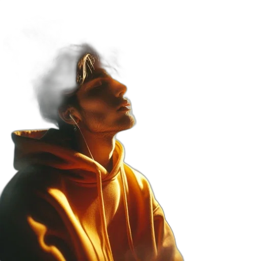 jacket, face, staff, concept art transparent PNG cut-out
