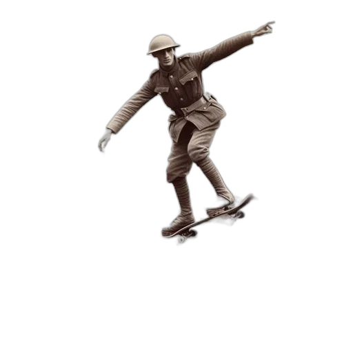 robot, staff, weapon, hat transparent PNG cut-out