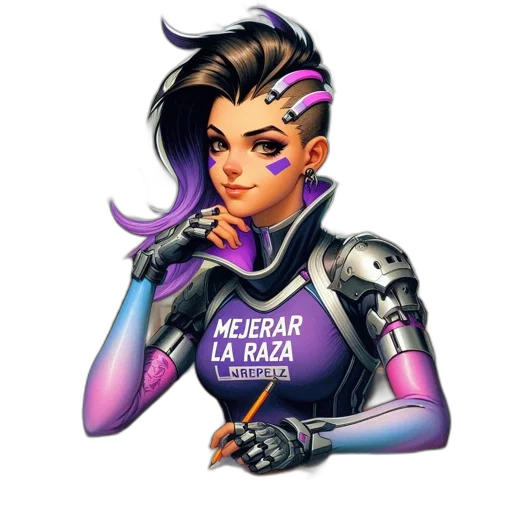 staff, robot, jacket, weapon transparent PNG cut-out