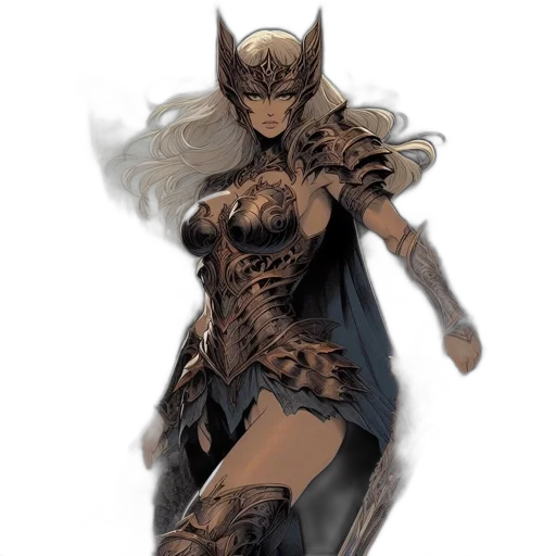dress, comic book art, concept art, fantasy art transparent PNG cut-out