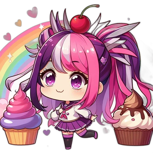 staff, food, anime, pixel art transparent PNG cut-out