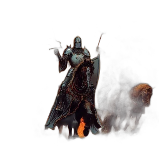 creature, dragon, sword, staff transparent PNG cut-out