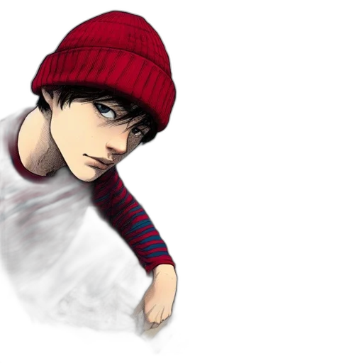 hat, face, concept art, anime transparent PNG cut-out