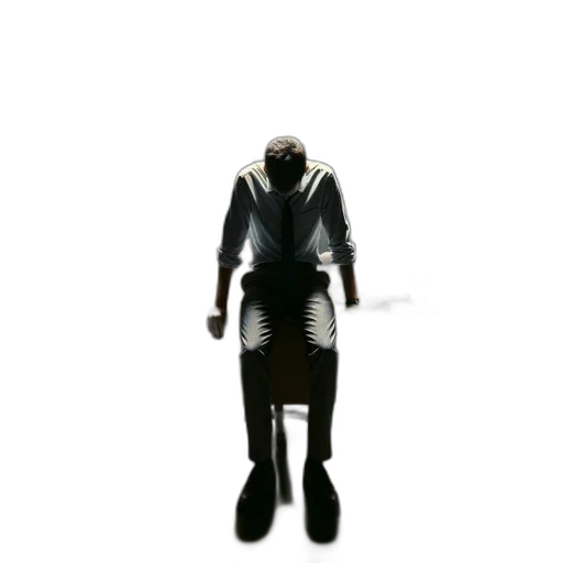 robot, jacket, staff, mask transparent PNG cut-out