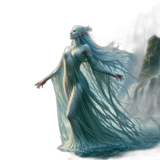 dragon, creature, dress, fantasy art transparent PNG cut-out