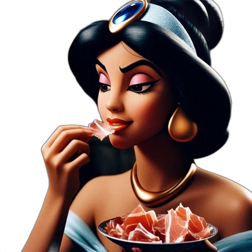 food, concept art, photorealistic, comic book art transparent PNG cut-out
