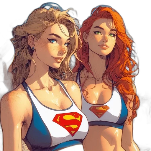 comic book art, concept art, fantasy art, cartoon transparent PNG cut-out