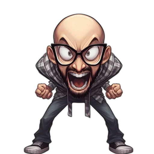 face, jacket, mask, staff transparent PNG cut-out