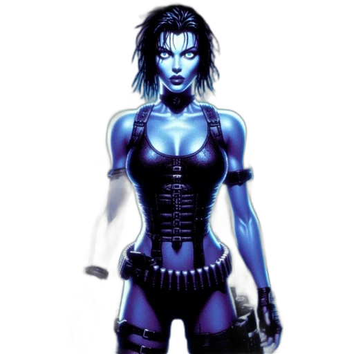 robot, comic book art, concept art, cyberpunk transparent PNG cut-out