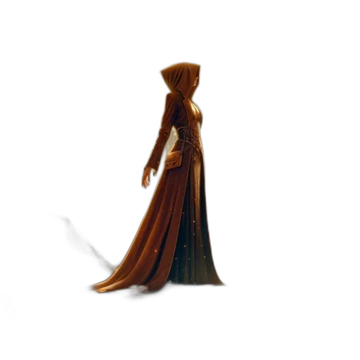 dress, staff, crown, hat transparent PNG cut-out