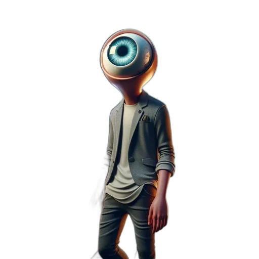 mask, robot, creature, jacket transparent PNG cut-out