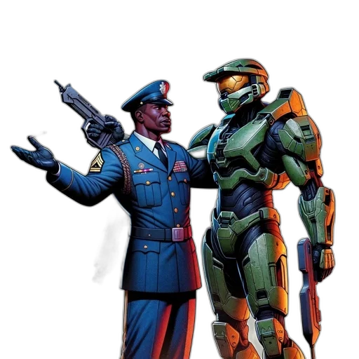 robot, weapon, concept art, comic book art transparent PNG cut-out