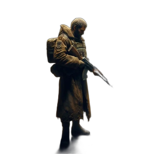 weapon, jacket, sword, staff transparent PNG cut-out