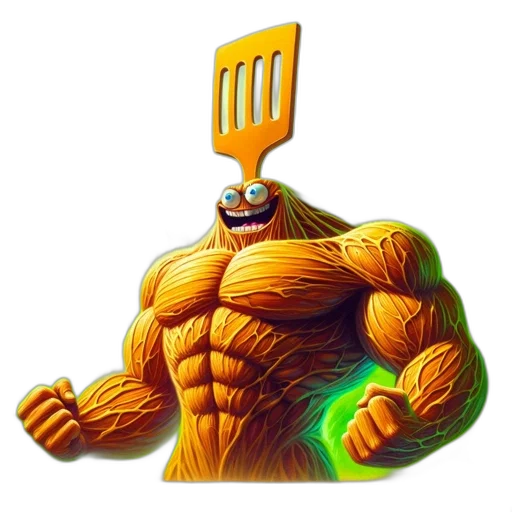 food, robot, weapon, staff transparent PNG cut-out