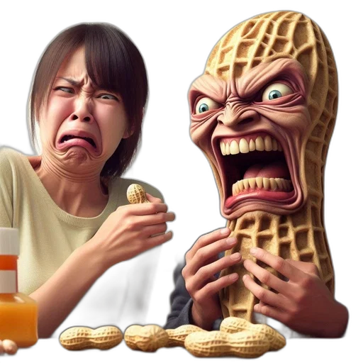 food, creature, photorealistic, 3d render transparent PNG cut-out