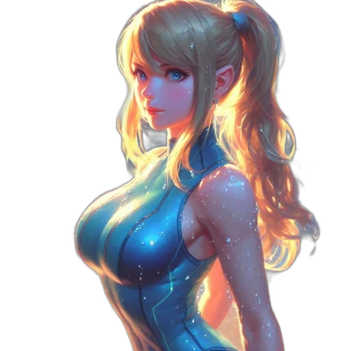 dress, robot, face, fantasy art transparent PNG cut-out