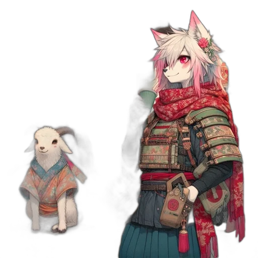 weapon, jacket, staff, animal transparent PNG cut-out