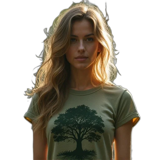 tree, dress, crown, hair transparent PNG cut-out