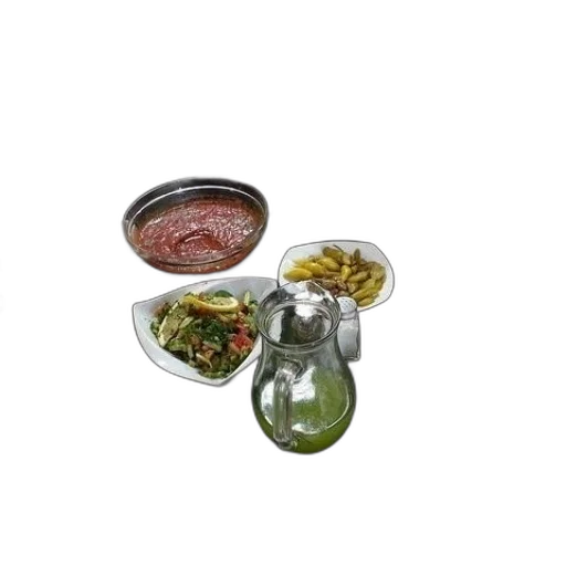 food, photorealistic, 3d render, table transparent PNG cut-out