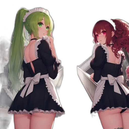 dress, 3d render, concept art, anime transparent PNG cut-out