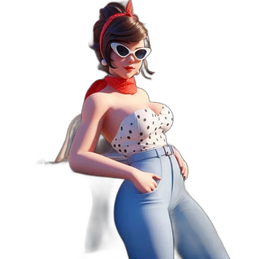 dress, concept art, 3d render, cartoon transparent PNG cut-out
