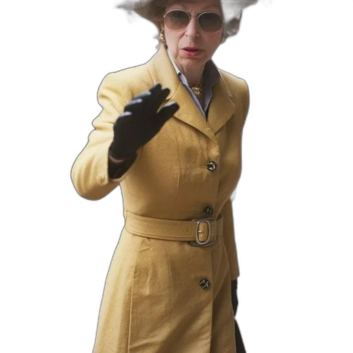hat, jacket, dress, staff transparent PNG cut-out