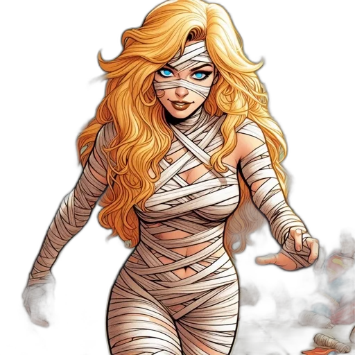 comic book art, concept art, cartoon, fantasy art transparent PNG cut-out