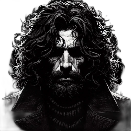 face, hair, mask, comic book art transparent PNG cut-out
