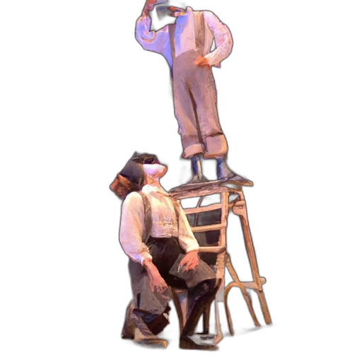 staff, robot, furniture, hat transparent PNG cut-out